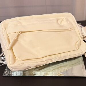 Iris & Rainbow Multipocket 59" adjustable long strap off white crossbody